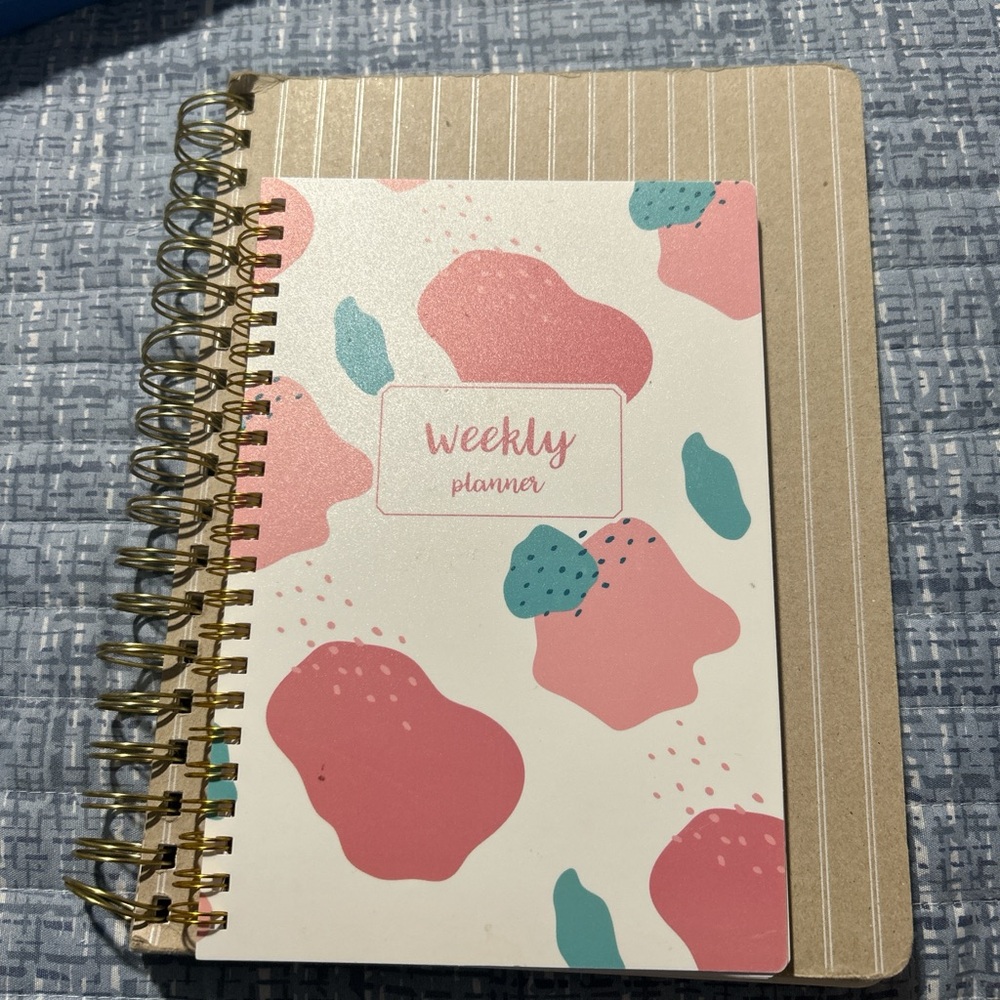 Marshalls Pink and Teal Abstract Weekly Planner